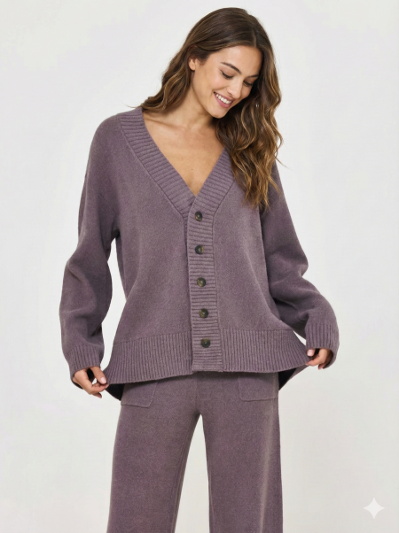 סט קרדיגן ומכנסיים ארוכים